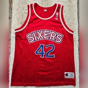 Vintage Champion Jerry Stackhouse #42 Sixers Jersey Large 44